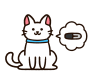 マイクロチップを装着した猫