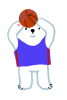 シロクマオリンピック・バスケットボール 