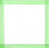 水彩風の正方形のフレーム素材（緑）