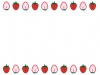 いちごのフレーム02　苺と断面