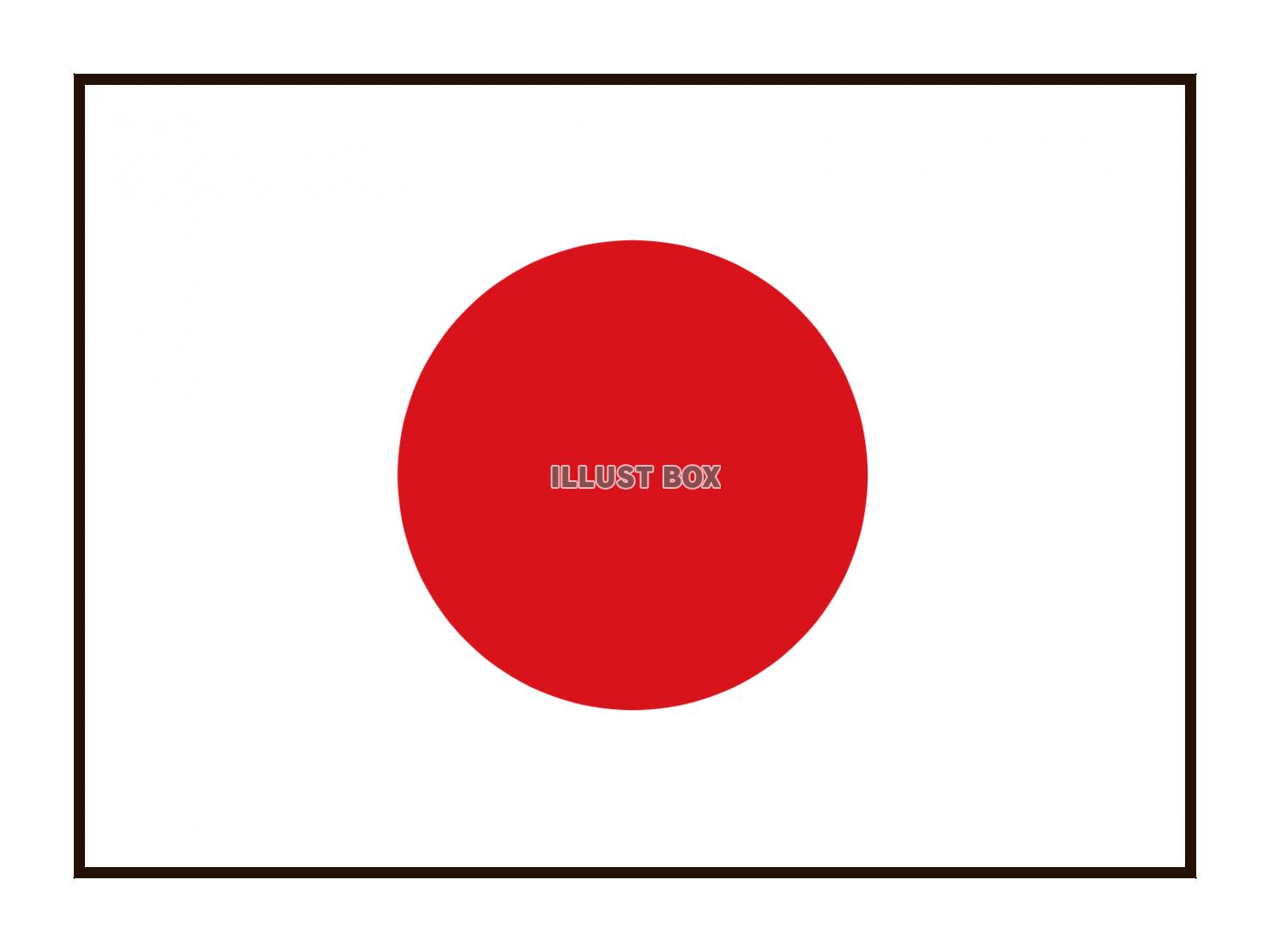 シンプルな日本国旗