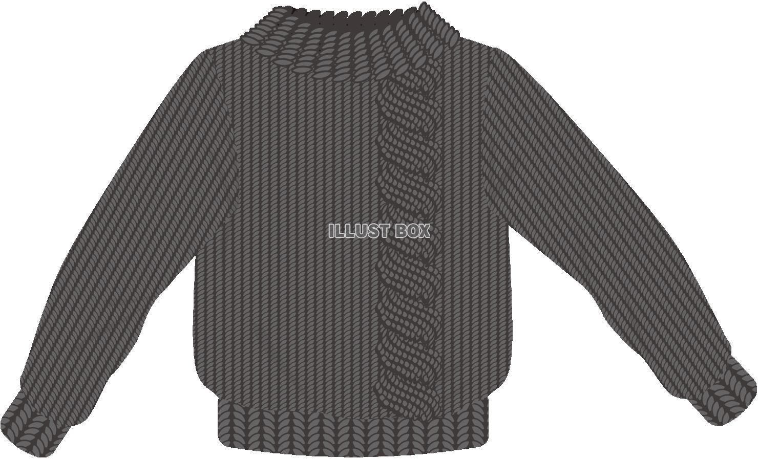編み目入りセーター3（透過PNG）