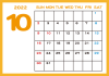 6_カレンダー_2022・10月・オレンジ枠・横