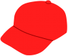 赤い野球帽