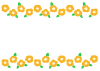 シンプルな黄色い花のフレーム(zipファイル: pdf,jpg,透過png)
