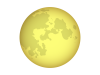 シンプルな満月のアイコン素材【透過PNG】