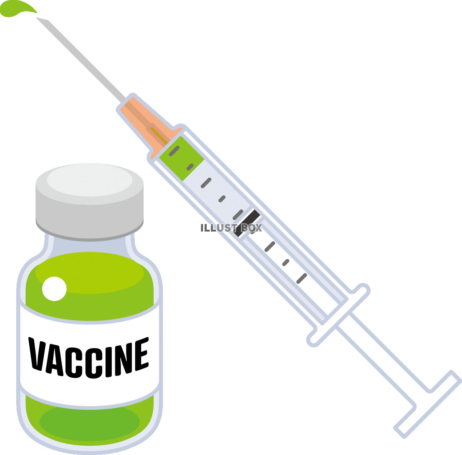ワクチンと注射器のイメージ
