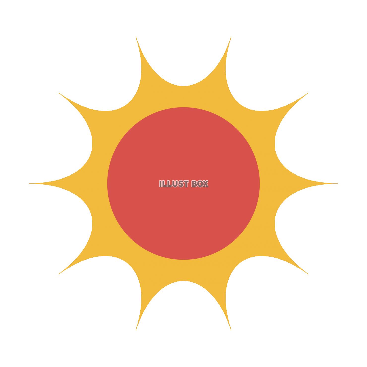 太陽のシンプルなアイコン