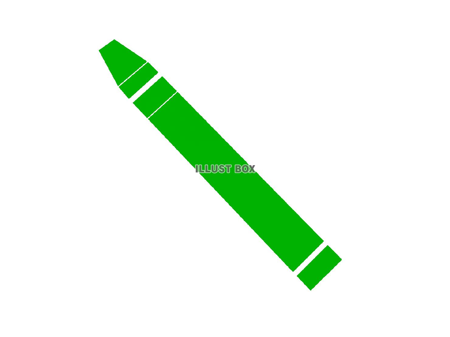 緑色のクレヨンのシルエットアイコン