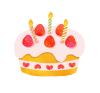 手書きの誕生日ケーキ、クリスマスケーキ