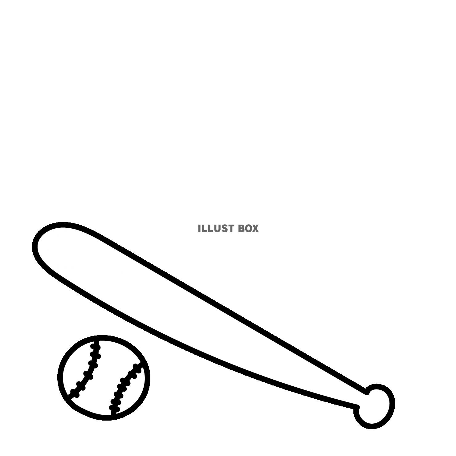 バットと野球ボール