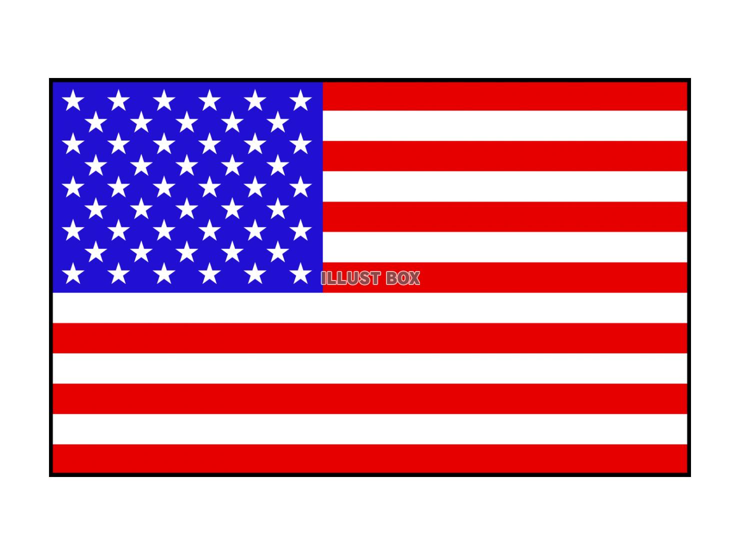 アメリカ（米国）の国旗のアイコン【透過PNG】