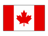 シンプルなカナダの国旗のアイコン【透過PNG】