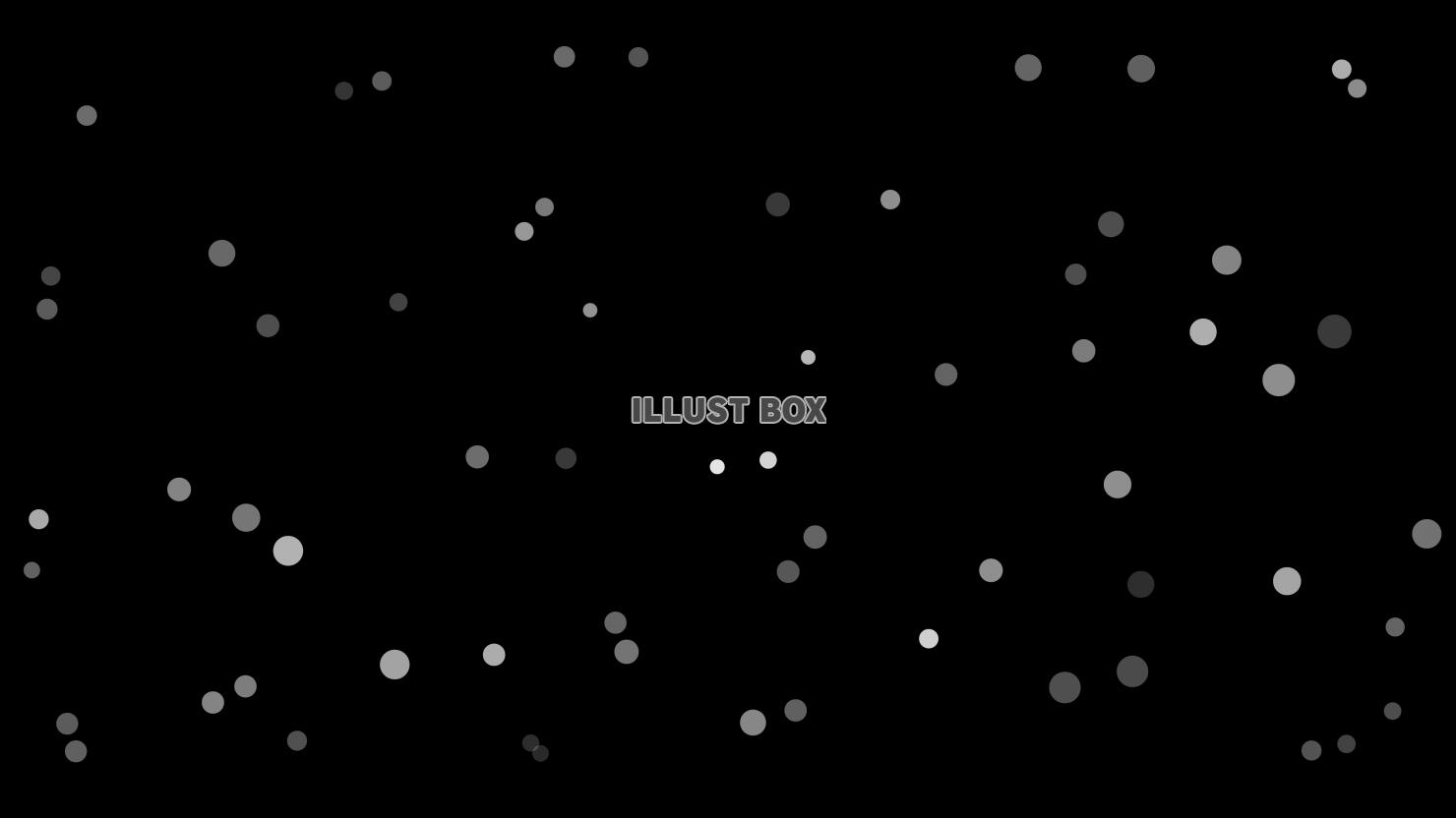 白黒・モノクロの丸い星空の背景
