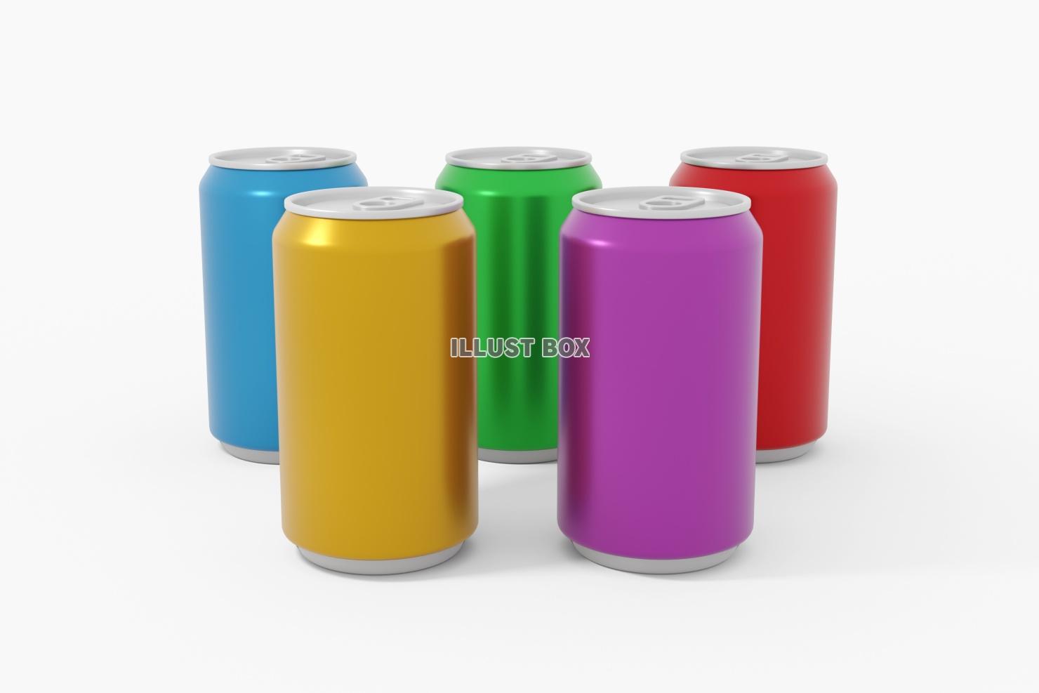 缶ジュース（缶飲料）の3DCG