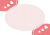 JPEG・3連星　くるりんぽんの枠フレーム・ピンク