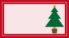 フレーム：クリスマスツリー：赤