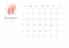 2023年11月━予定が書き込めるおしゃれなカレンダー