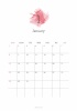 2023年1月━予定が書き込めるおしゃれなカレンダー(A4縦向き)