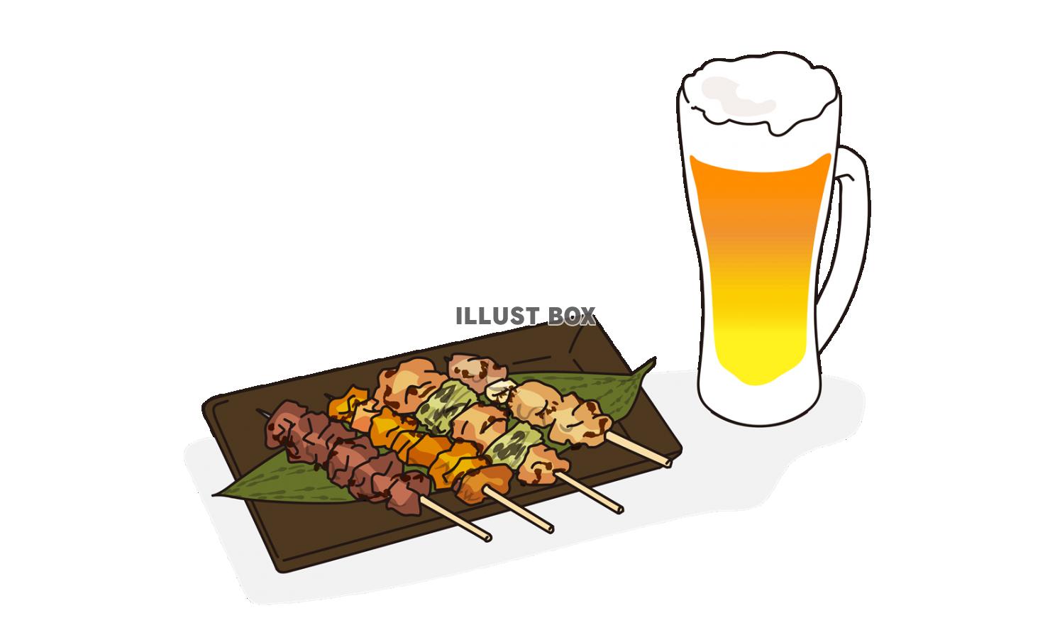 日本の居酒屋料理、焼鳥とビール