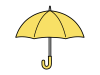 黄色の傘