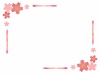 手描き風桜のフレーム02