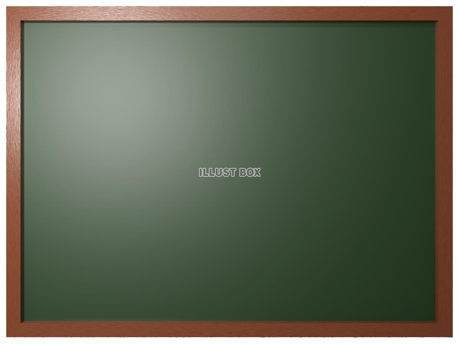 黒板のリアルな3DCGフレーム【透過PNG】