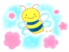 水彩のミツバチ２