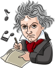 有名な音楽家　ベートーベンの肖像