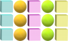 球体と立方体のフレーム素材【PNG】