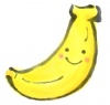 筆絵のかわいいバナナ