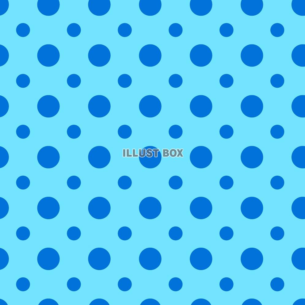 シームレス（繋ぎ目なし）水玉模様の壁紙素材・青