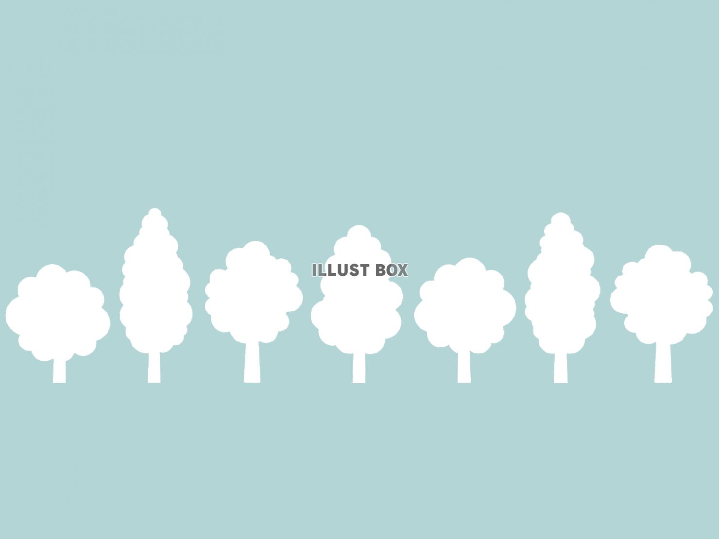 白い樹木の壁紙画像シンプル背景素材イラスト透過png