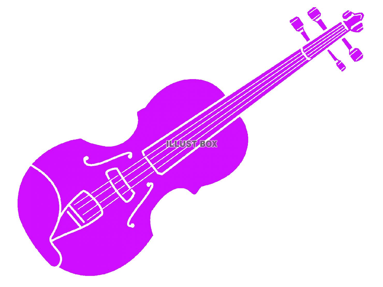 紫色のバイオリンのシルエットアイコン