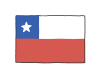 手描き国旗シリーズ　チリ