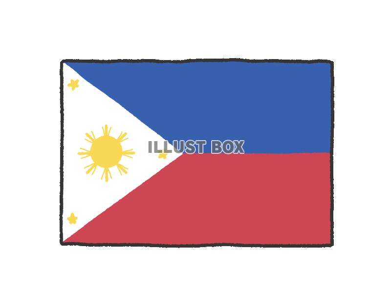 手描き国旗シリーズ　フィリピン