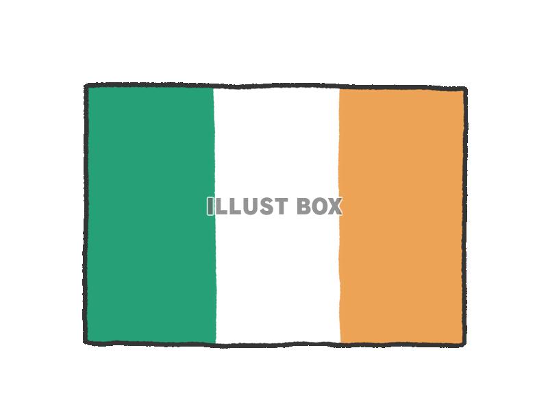 手描き国旗シリーズ　アイルランド