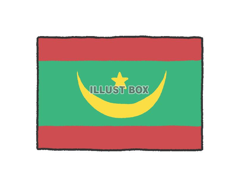 手描き国旗シリーズ　モーリタニア