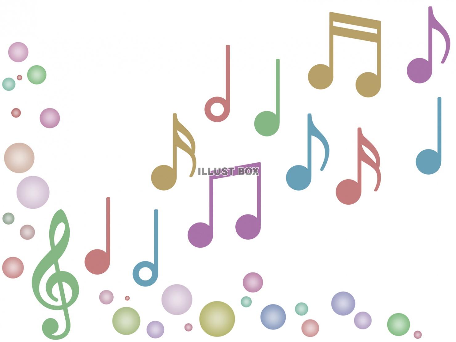 音符の壁紙画像シンプルな音楽会背景素材イラスト