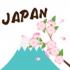 富士山と桜とJAPANを組み合わせたイラスト02