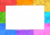 虹色のラフな囲み枠