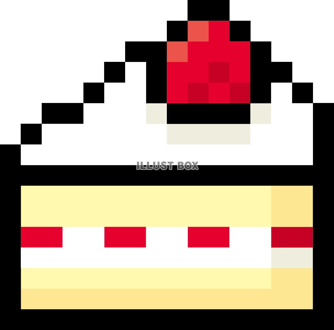 【ドット絵】ショートケーキ
