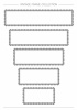 長方形のビンテージフレームセット