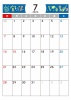 7月カレンダー　2024年　令和6年　A4縦