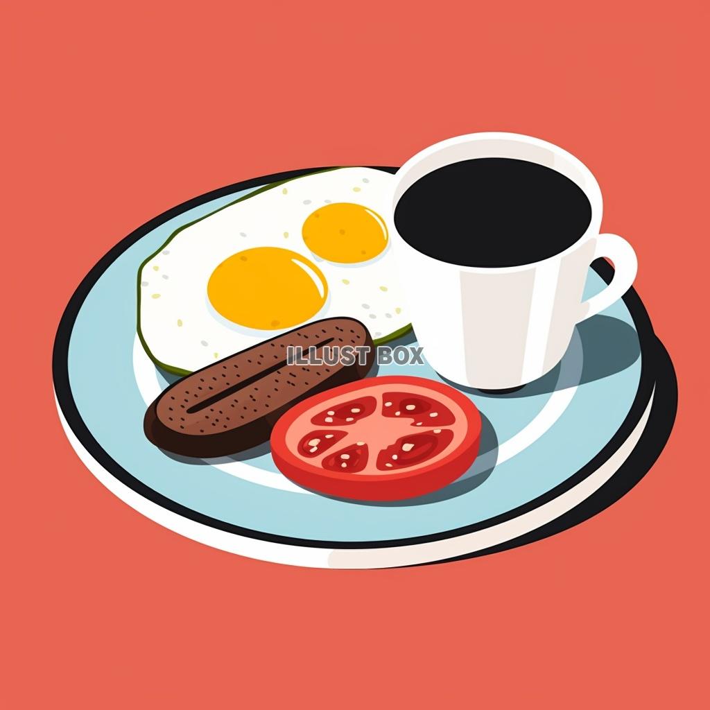 コーヒーと朝食セット #03