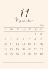 2024年★11月★おしゃれカレンダー（A4）タテ