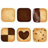 四角いクッキー 6種セット