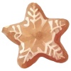 クリスマスの飾りのスノーフレーククッキー
