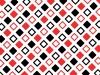 赤と黒の四角形が斜めに並ぶパターン背景