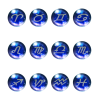 宇宙イメージの球体に入った12星座マーク